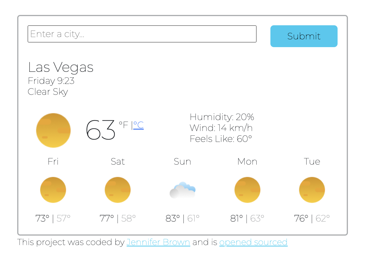 react weather app